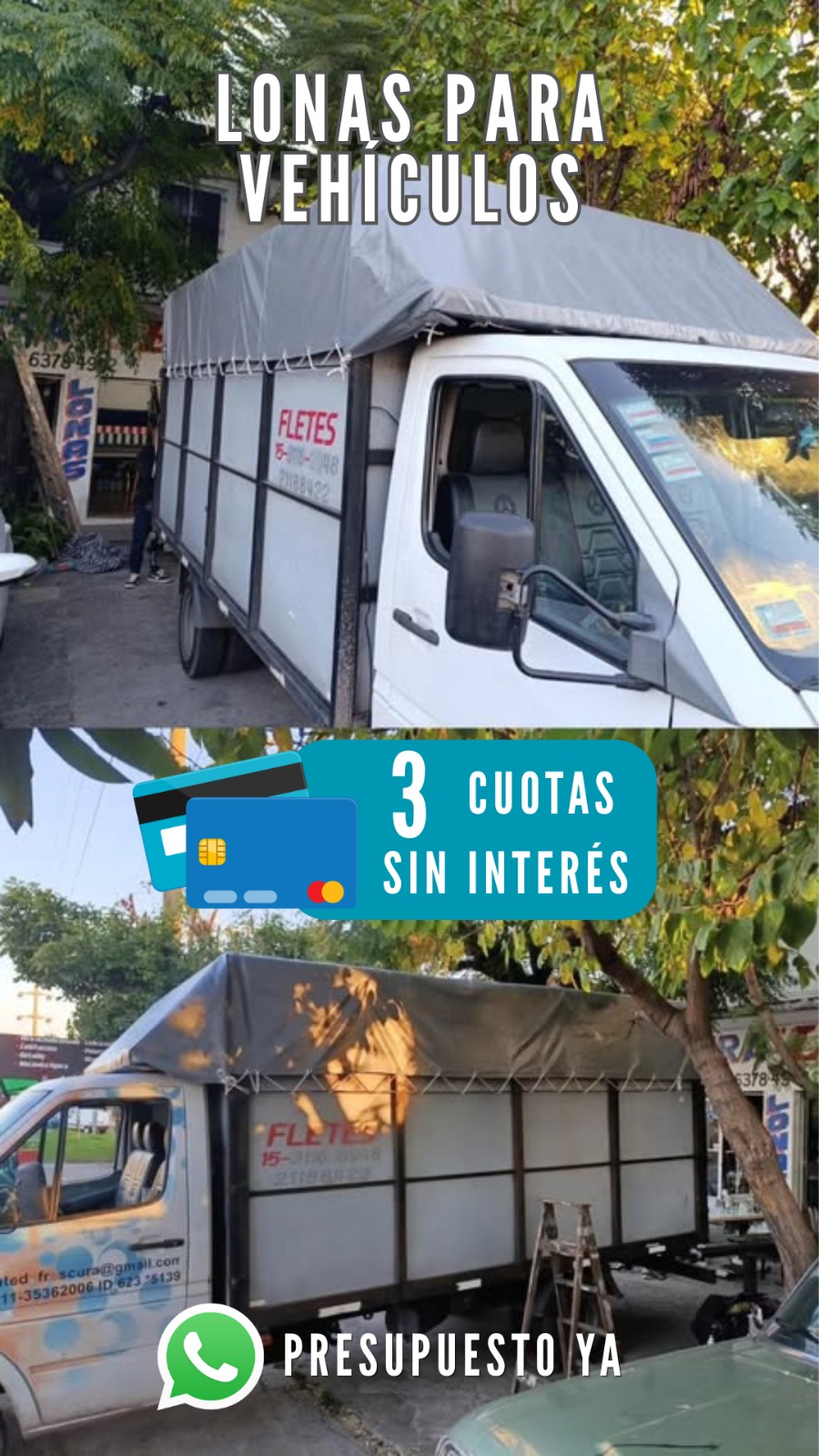 Lonas para camiones, autos y camionetas - Lonera Leo